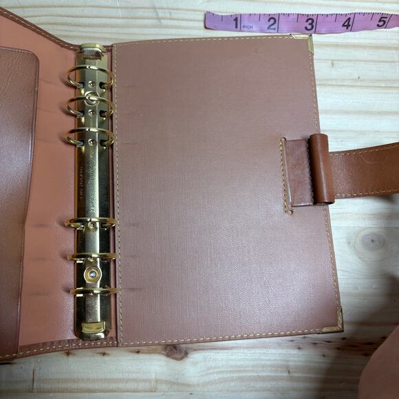 Alviero Martini 1A Classes Organizer Map Weekly Planner Brown Notebook Leather - Picture 9 of 11